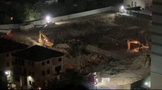 Yasamalda şirkət gecə saatlarında səs-küy salıb tikinti aparır - VİDEO