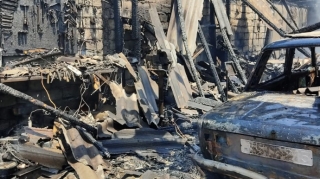 Qaxda avtomobil təmiri sexində yanğın olub  - FOTO - VİDEO