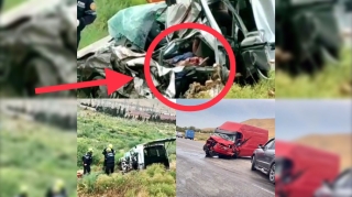 Qorxunc qəza:  Sürücünün əzilmiş cəsədi güclə çıxarıldı, dostu tanınmaz hala düşdü  - VİDEO