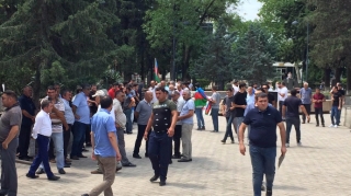 Gürcüstan azərbaycanlıları bölgədə sülh çağırışlı aksiya keçirir  - FOTO