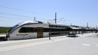 Prezident və birinci xanım Qəbələdə Dəmir yolu vağzalının açılışında iştirak etdi  - FOTO