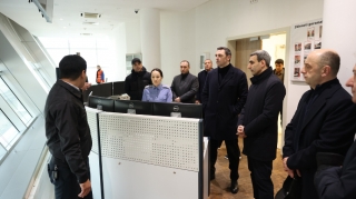 ADY sədri Türkmənbaşı Beynəlxalq Dəniz Limanında - FOTOLAR 