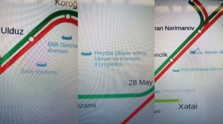 Bakı metrosunun monitorlarında yer adları niyə səhvdir?- FOTOLAR 