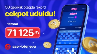 “Azərlotereya”nın “Binqo” oyununda rekord cekpot qazanıldı 
