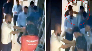 Araz Musayevin bıçaqlanma anı - VİDEO