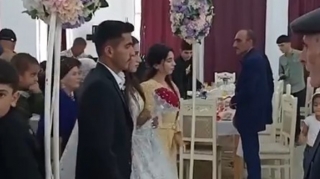 Əfsanənin yasa dönən toyundan görüntülər - VİDEO