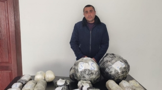 Xaricdəki narkotacirə kuryerlik edən Astara sakini saxlanılıb   - FOTO