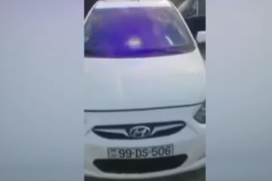 İcarə maşına sayrışan işıq quraşdıran sürücünü 800 manat cərimə gözləyir - VİDEO