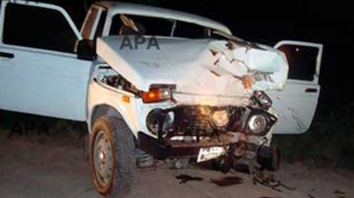 Lənkəranda yol qəzasında ''Niva''  sürücüsü xəsarət alıb