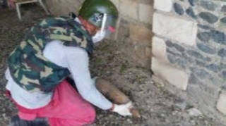 Şəmkirdə top mərmisi tapıldı