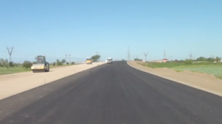 Gəncə-Qazax-Gürcüstan sərhədi avtomobil yolu genişləndirilir  - VİDEO