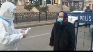 Gəncədə stasionar postda COVID-19 xəstələri saxlanılıb  - FOTO