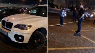 “BMW”ni avtobus dayanacağında park edib sürücü və sərnişinlərə çətinlik yaratdı    - VİDEO