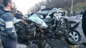 Türkiyə vətəndaşı Balakəndə yol qəzası törədib, ölən və yaralanan var - FOTO