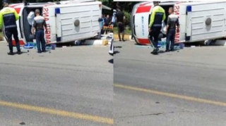 В Азербайджане опрокинулась карета скорой помощи: есть погибшая и пострадавшие - ОБНОВЛЕНО + ВИДЕО 