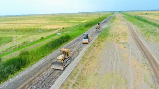 Kürdəmirdə 13 km-lik avtomobil yolu yenidən qurulur  - FOTO