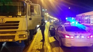 Binədə qəza tıxaca səbəb olub