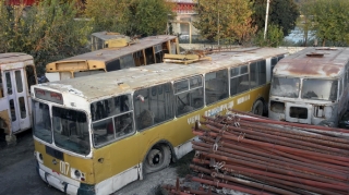 Bozdağın qoynundakı Mingəçevir trolleybusu - FOTO