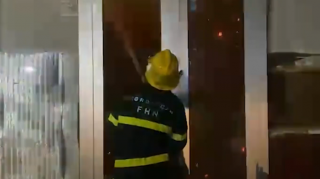 Göyçayda mağaza yandı - VİDEO 