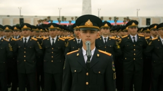 Polis Akademiyası kursantlarından “Zəfər təntənəsi” - VİDEO