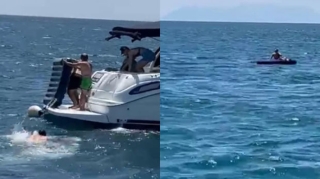Dənizin ortasında yuxuya getdi: Ölümdən son anda xilas edildi  - VİDEO