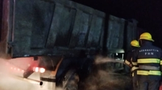 В Сабирабадском районе загорелся грузовик   - ВИДЕО