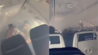 ABŞ-da təyyarənin mühərrikinə girən quş sərnişinlərə həyəcan yaşatdı - VİDEO 