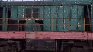 Ukraynada daha bir dəmiryolu stansiyası atəşə tutuldu 