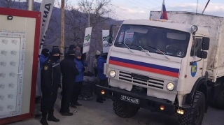 Сегодня по дороге Ханкенди-Лачын проехало 7 автомобилей миротворцев - ОБНОВЛЕНО  - ФОТО