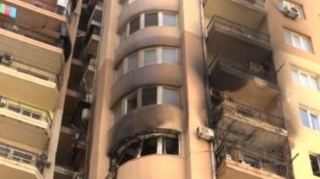 Yasamalda yaşayış binasında  yanğın olub 