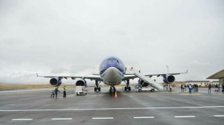 Ankaradan Füzuli aeroportuna ilk təyyarə gəldi