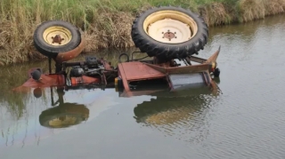 Qaxda gölə düşən traktorun sürücüsü ölüb 