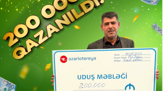 “40.000.000 Pul Yağışı” lotereyasında növbəti böyük uduş - 200.000 manat qazanıldı - FOTO