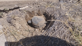 Füzulidə qəbiristanlıqda tələ-mina aşkar edildi  - FOTO