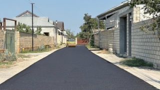 Beyləqanda daha bir küçə asfaltlandı - FOTO