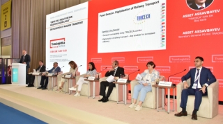 “TransLogistica Caspian” sərgisində “Dəmiryol nəqliyyatının rəqəmsallaşdırılması” mövzusunda panel keçirilib - FOTO