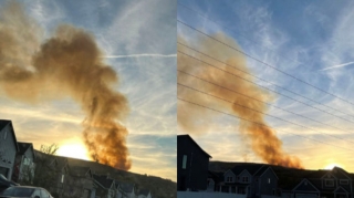 ABŞ-da “F-35” yaşayış məntəqəsinin yaxınlığında qəzaya uğrayıb - VİDEO 