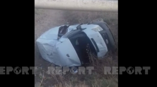 Cəlilabadda yük avtomobili aşıb