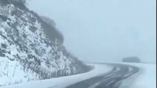 Kəlbəcərin qarlı yollarını bir də belə görün  - VİDEO