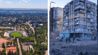 Ukrayna şəhərləri müharibədən əvvəl və indi... - FOTO 