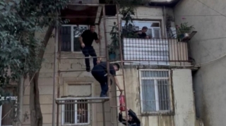 Cəlilabadda yanğının qarşısını polis əməkdaşları aldılar - FOTOLAR 