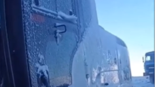 Laçında şaxta texnikanı belə dondurub - VİDEO 