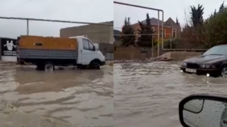 Qışa hazır olmayan Bakı:  Sel sularına qərq olan Binəqədi   - VİDEO