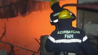 "Yeni təkər bazarı” yandı - VİDEO 