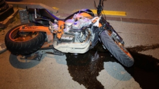 Gəncədə motosiklet aşdı - Sürücü xəsarət aldı 