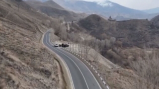 Yenidən qurulan Ermənistan-İran avtomobil yolunun görüntüləri yayıldı - VİDEO 