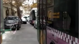 Marşrut avtobusları “Sovetski”də ilişib qaldı  - VİDEO