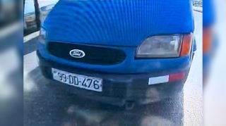 Yük maşınının səbəb olduğu qəza anbaan kameraya düşdü   - VİDEO