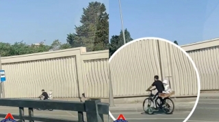 DYP-dən valideynlərə ÇAĞIRIŞ:  "Azyaşlıların velosiped və motosikletlə daşınması ciddi təhlükə yaradır" - VİDEO