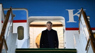 Mirziyoyev Bakı səfərindən paylaşım etdi - VİDEO